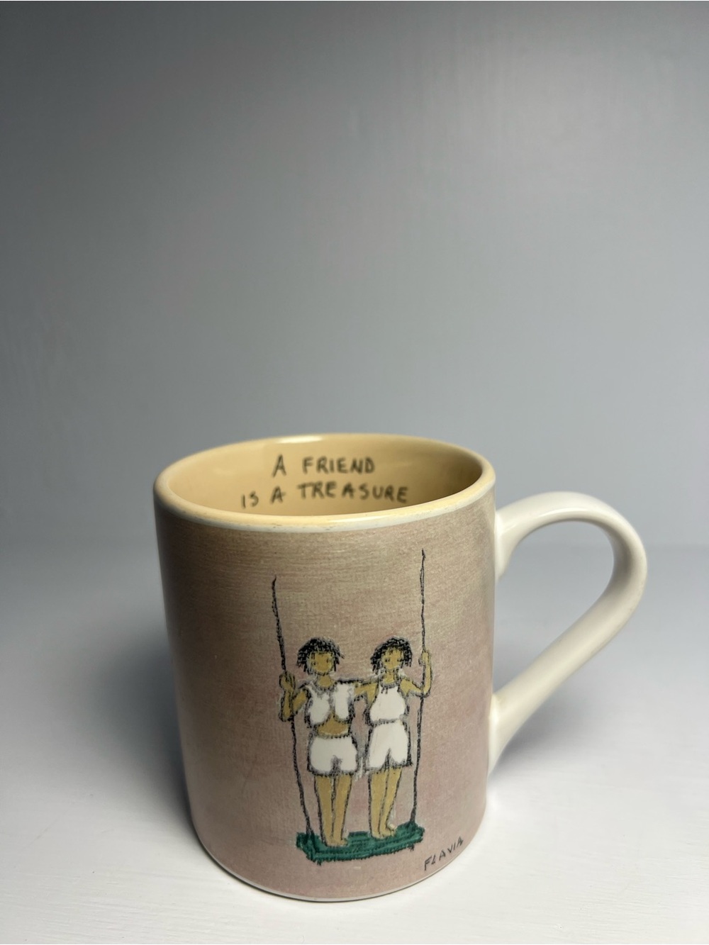 Flavia Cottage St. Vintage “A Friend Is a Treasure” Mug Japan